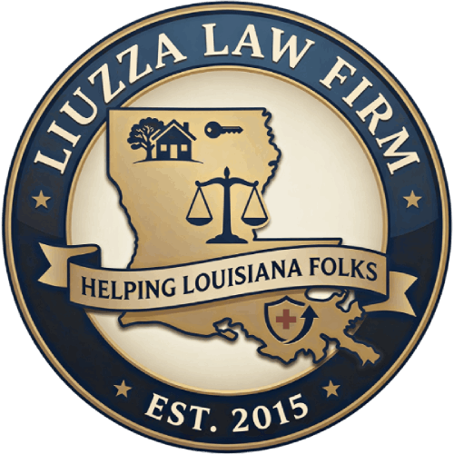 Liuzza Law Firm helping Louisiana folks since 2015 badge